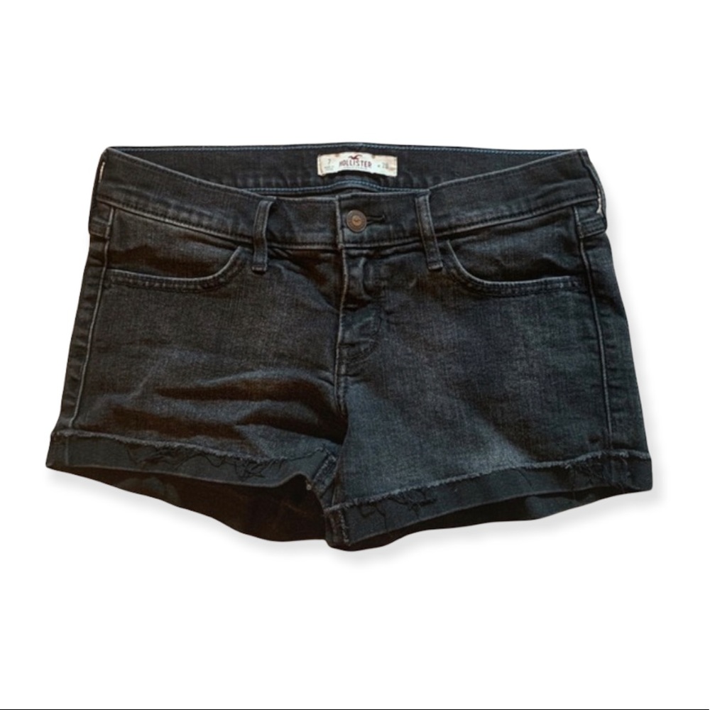 Hollister Black Jean Shorts